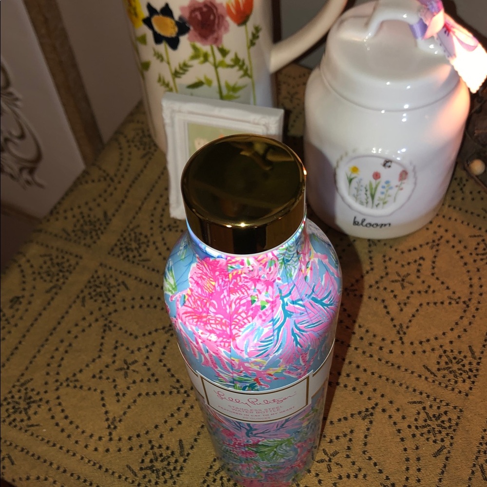 Lilly Pulitzer Stainless Steel Water Bottle Featured In Cay To My Heart 20oz - Picture 7 of 11